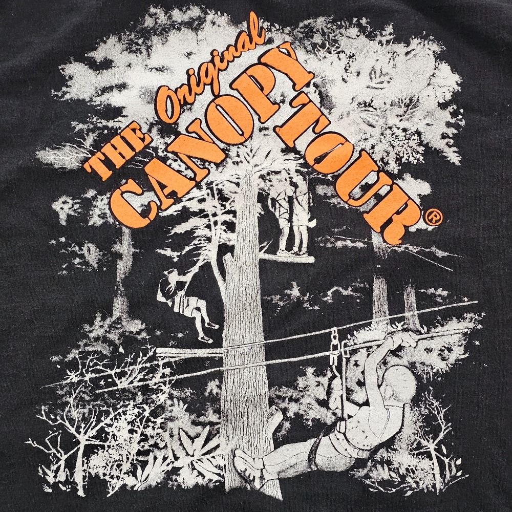 Original Canopy Tour Costa Rica Black Short Sleeve T-Shirt Men's 2XL